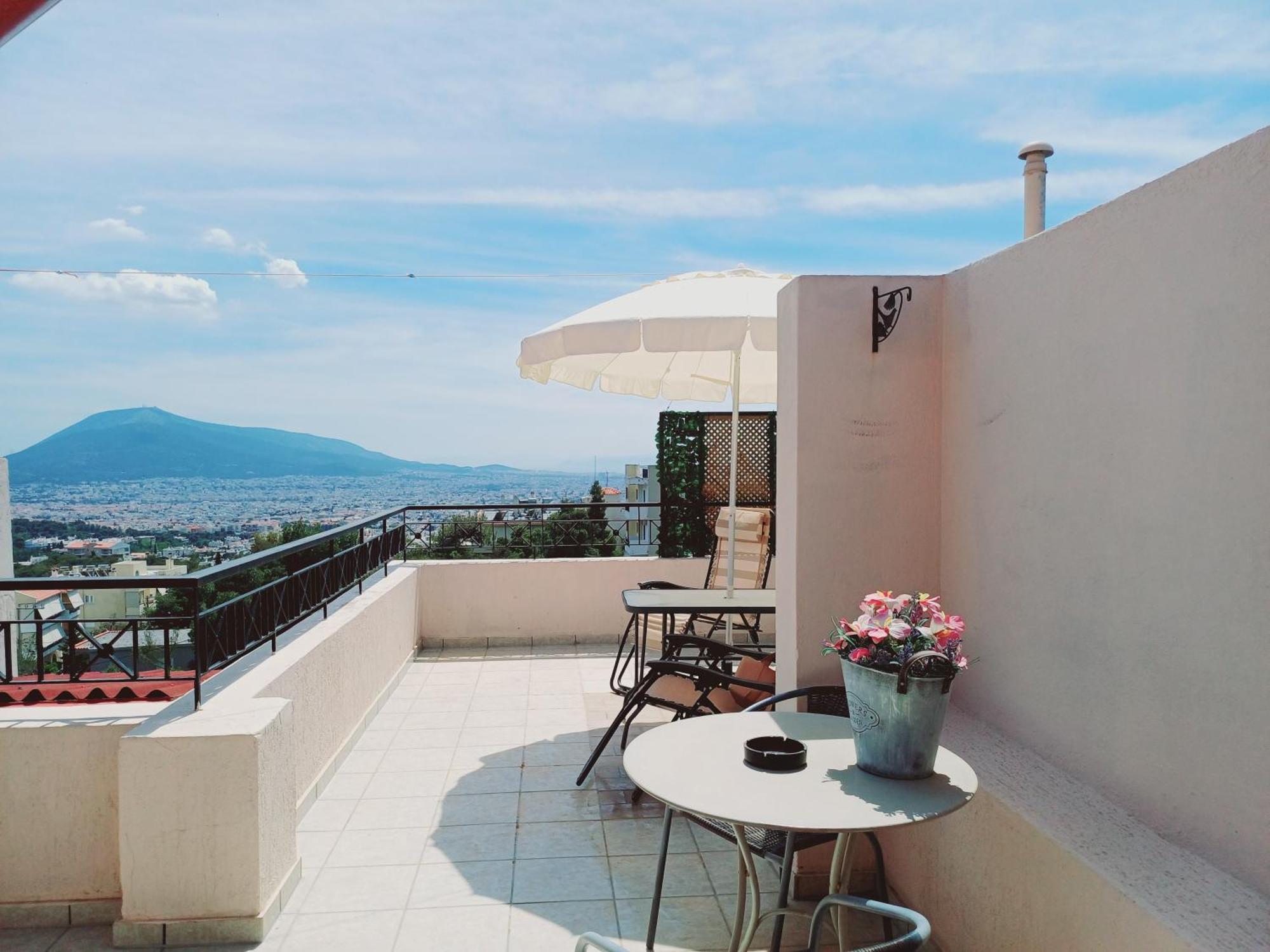 Cozy Loft 360O View Of Athens Daire Oda fotoğraf